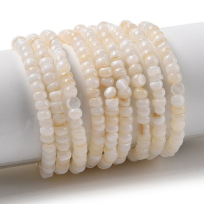 Natural Freshwater Shell Beads Strands SHEL-P017-01B-02-1