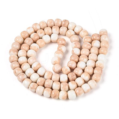 Ombre Effect Dyed Glass Beads Strands GLAA-N067-01A-16-1