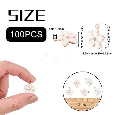 Zinc Alloy Enamel Pendants PALLOY-I124-10G-B-1
