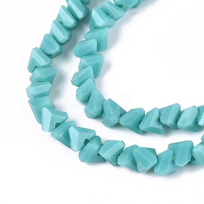 Opaque Glass Beads Strands GLAA-N019-4mm-19-1