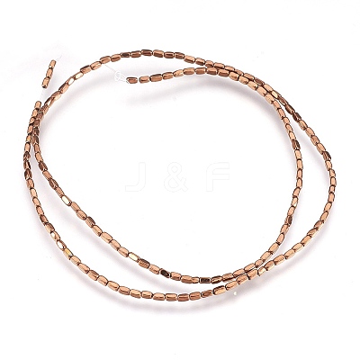 Electroplate Non-magnetic Synthetic Hematite Beads Strands G-I208-21-A-1