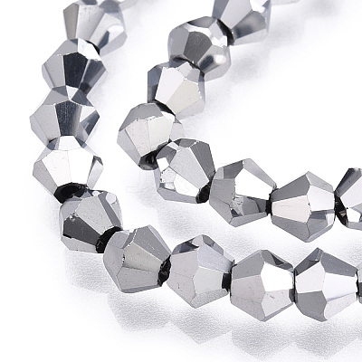 Electroplate Glass Bead Strands EGLA-R094-4mm-15-1