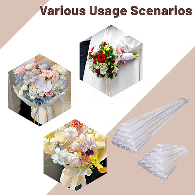 50Pcs PP Plastic Flower Water Tubes AJEW-GL0002-97C-1