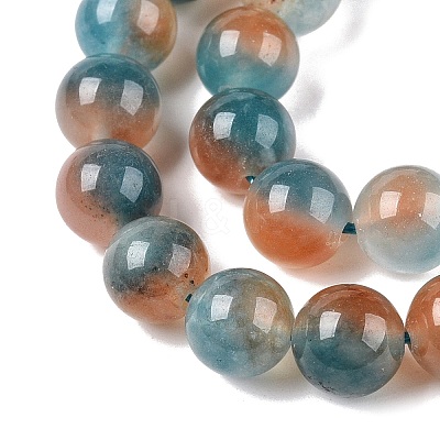 Dyed Natural White Jade Beads Strands G-T138-8mm-210-23-1