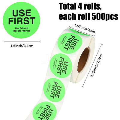 500Pcs Paper Adhesive Label Stickers STIC-WH20010-25C-1