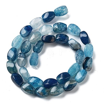 Natural Dragon Veins Agate Beads Strands G-G172-01U-1