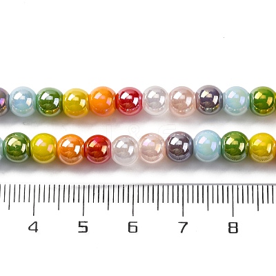 Electroplate & Gradient Color Glass Beads Strands X-LAMP-M023-03-1
