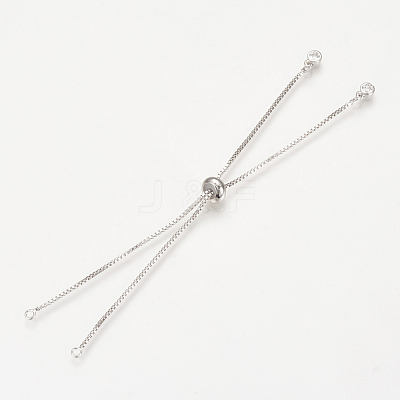 Brass Slider Bracelets Making MAK-R025-02P-1