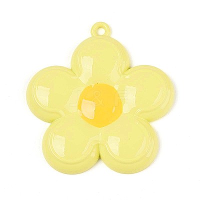Spray Painted Alloy and Enamel Big Pendants PALLOY-T092-80E-1