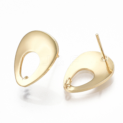 Brass Stud Earring Findings KK-S348-354-1