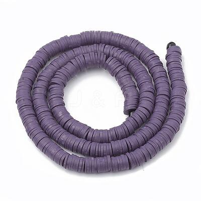 Handmade Polymer Clay Beads X-CLAY-R067-6.0mm-04-1
