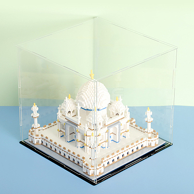 Transparent Plastic Minifigure Display Cases ODIS-WH0029-72B-1