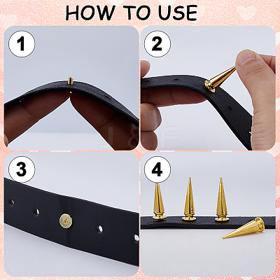 20Pcs 2 Styles Alloy Rivets FIND-GF0008-69A-1