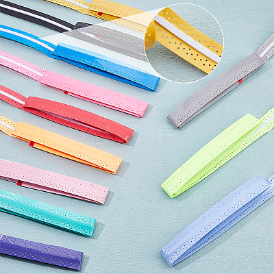 13Pcs 13 Colors PU Leather Anti-slip Tennis Racquet Overgrip AJEW-FH0004-63-1