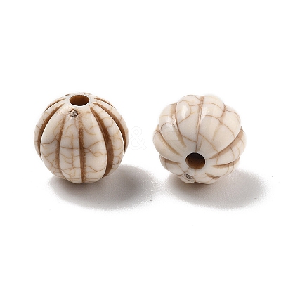 Crackle Opaque Acrylic Beads OACR-Z026-07-1