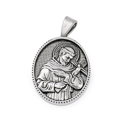 304 Stainless Steel Pendants STAS-M103-01AS-06-1