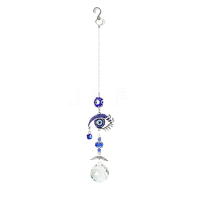 K9 Crystal Glass Big Pendant Decorations HJEW-PW0001-014C-1