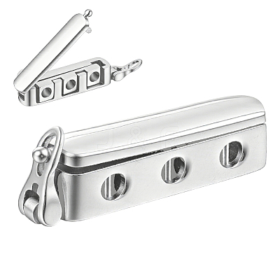 1Pc Sterling Silver Twister Clasps STER-BC0004-49-1
