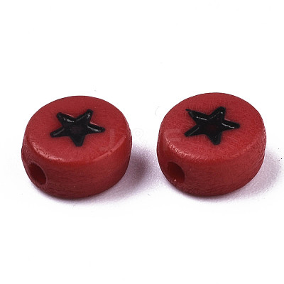 Opaque Acrylic Beads MACR-N008-32-1