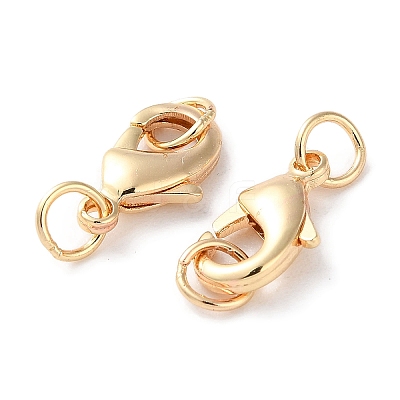 Rack Plating Brass Lobster Claw Clasps KK-F090-26LG-02-1