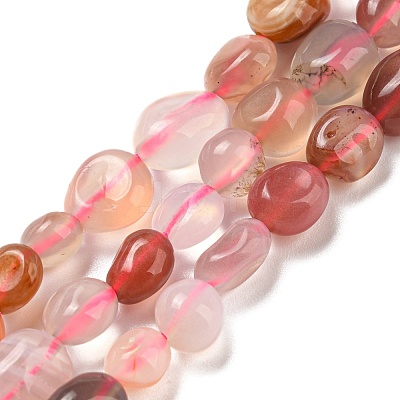Natural Red Agate Beads Strands G-P497-01A-12-1