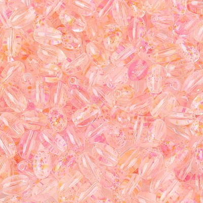 Baking Paint Transparent Glass Beads DGLA-T004-06H-1