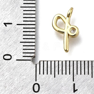 Brass Micro Pave Cubic Zirconia Pendants KK-B132-12G-P-1