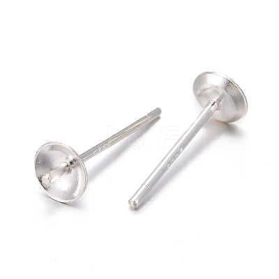 925 Sterling Silver Stud Earring Findings STER-T002-181S-1