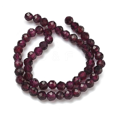 Natural Garnet Beads Strands G-B168-A05-4mm-1