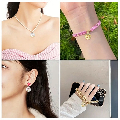 28Pcs 14 Colors Alloy Enamel Charms FIND-YW0011-46-1