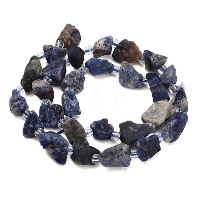 Raw Rough Natural Sodalite Beads Strands GG-CBA0B77-A01-02-1