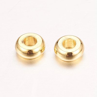 Real 18K Gold Plated Brass Spacer Beads LS-KK-E702-14G-NF-1