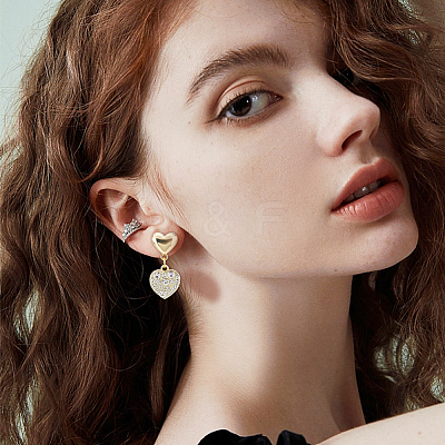 32Pcs 16 Style Alloy Stud Earring Findings FIND-PH0008-35-1