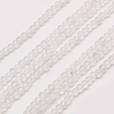 Grade AA Natural Quartz Crystal Round Beads Strands G-A130-2mm-30-1