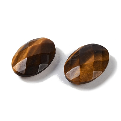 Natural Tiger Eye Cabochons G-O175-15D-01-1