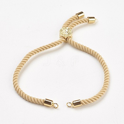 Nylon Twisted Cord Bracelet Making MAK-F018-08G-RS-1