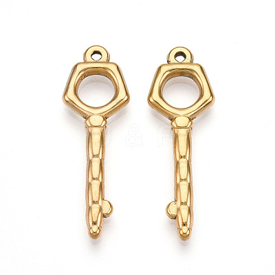 304 Stainless Steel Pendants STAS-N109-23G-1