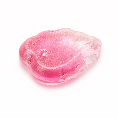 Two-Tone Transparent Glass Charms X-GLAA-H016-15-1