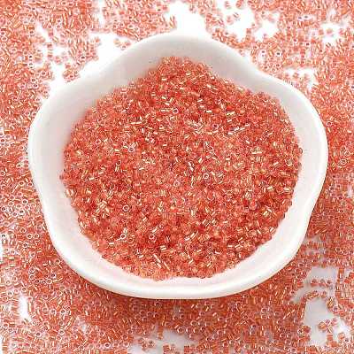 Transparent Inside Colours Glass Seed Beads X1-SEED-H003-04G-1