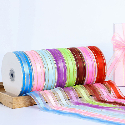 1Roll Solid Color Organza Ribbons ORIB-CY0001-03B-1