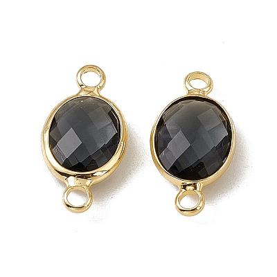 Transparent K9 Glass Connector Charms GLAA-A005-10G-05-1