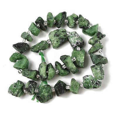 Natural Ruby in Zoisite Beads Strands G-Q023-A01-01-1