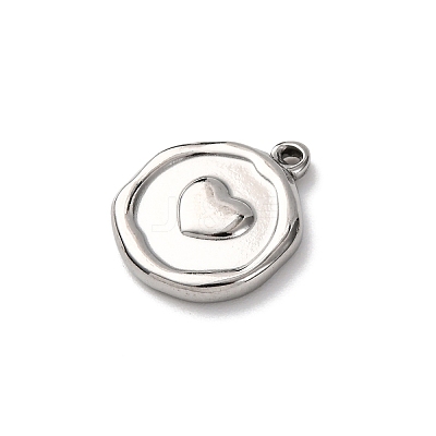 304 Stainless Steel Pendants STAS-I348-02P-02-1