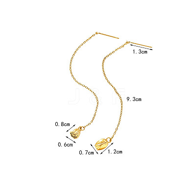 304 Stainless Steel Tassel Ear Thread for Women WG27079-01-1
