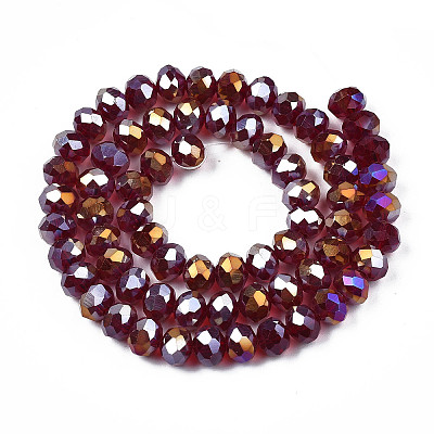 Electroplate Glass Beads Strands LS-EGLA-A034-T8mm-B29-1