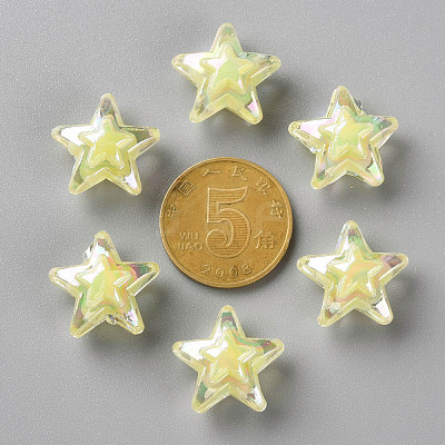 Transparent Acrylic Beads TACR-S152-11B-07-1