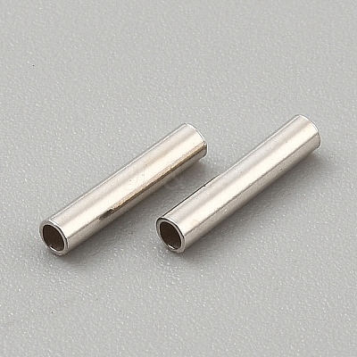 925 Sterling Silver Tube Beads STER-WH0008-94B-1