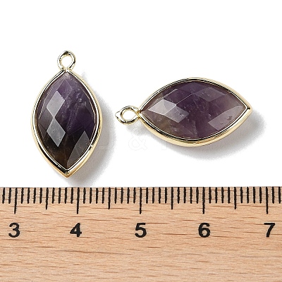 Natural Amethyst Pendants G-B009-01G-Q-1