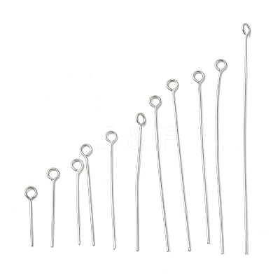 304 Stainless Steel Eye Pins STAS-K293-12P-1