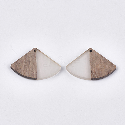 Resin & Walnut Wood Pendants RESI-S358-86B-01-1